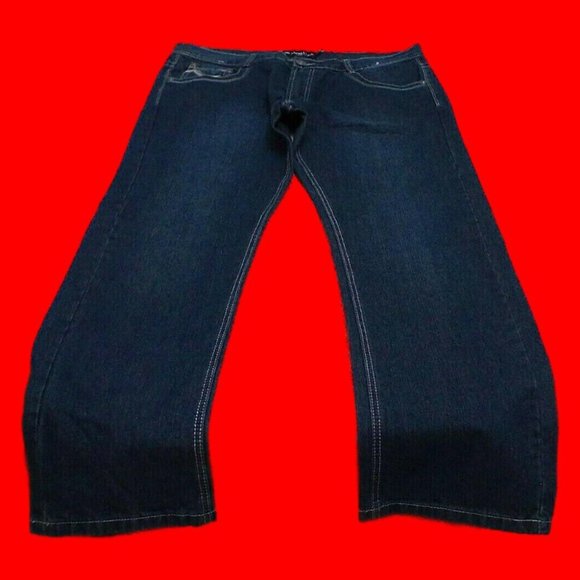 Marx & Dutch Unisex Jeans (40x32) Classic Fit Comfort Straight Legs Medium Wash - Picture 7 of 16